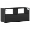 Szafka pod telewizor, czarna, 80x31x39,5 cm