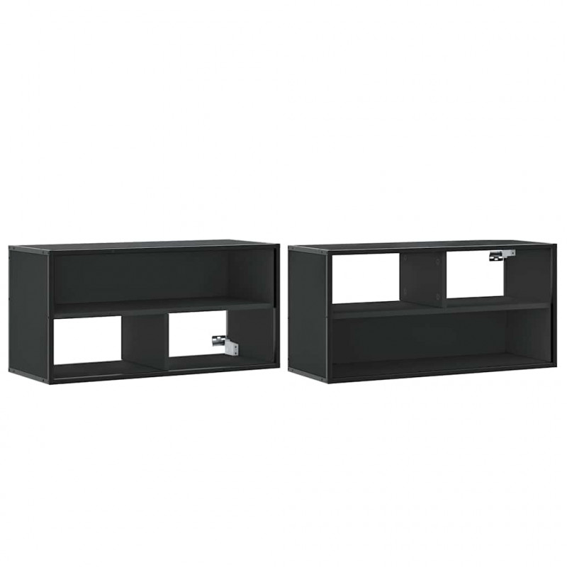 Szafka pod telewizor, czarna, 80x31x39,5 cm