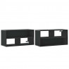 Szafka pod telewizor, czarna, 80x31x39,5 cm