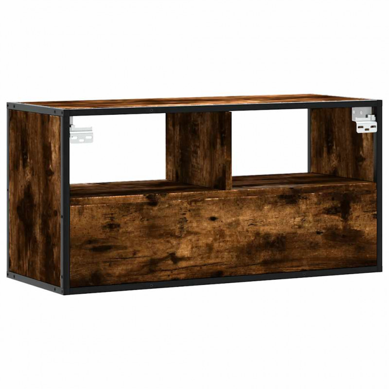 Szafka pod telewizor, przydymiony dąb, 80x31x39,5 cm