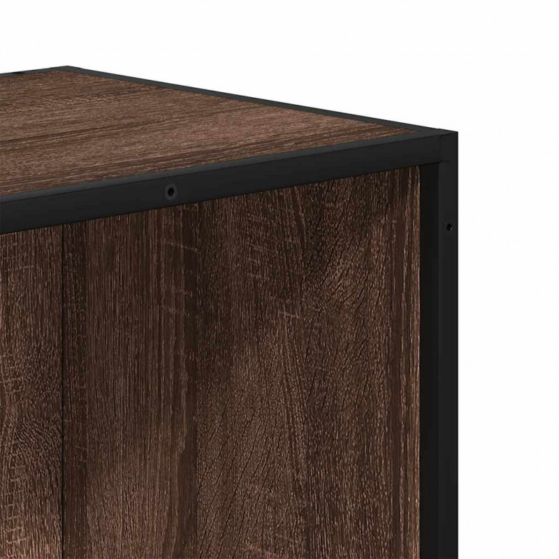 Regał na książki, brązowy dąb, 40x35x107,5 cm