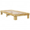 Rama łóżka bez materaca 75x190 cm lite drewno dąb