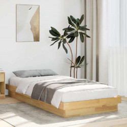 Rama łóżka bez materaca 90x190 cm Drewno lite dębowe