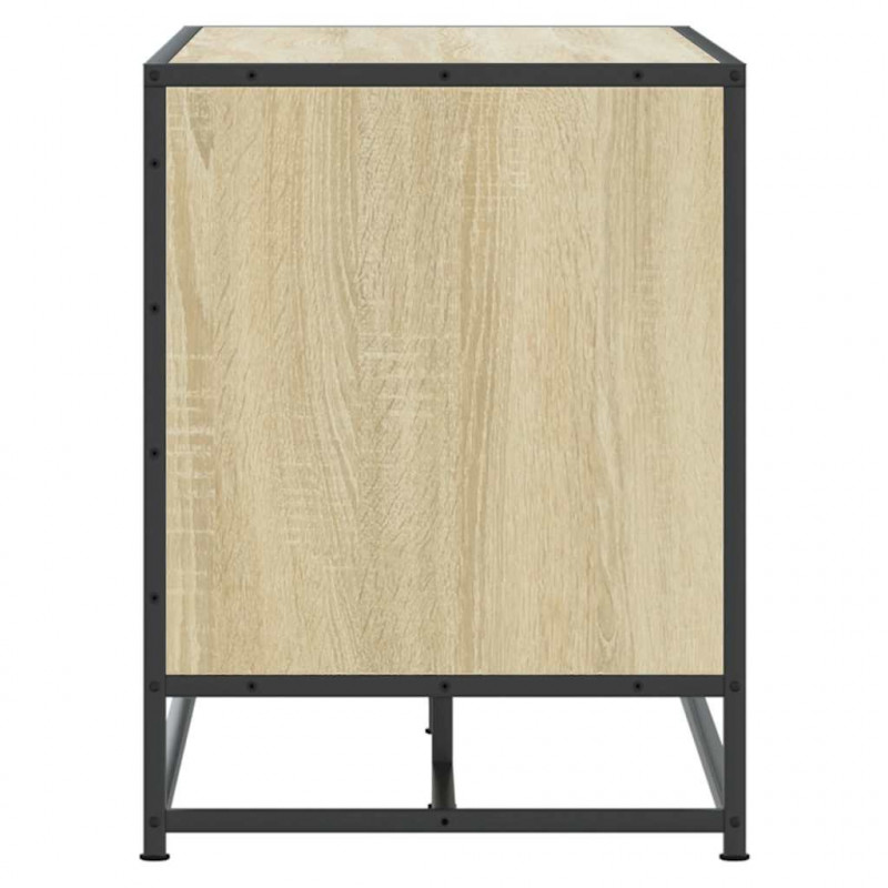 Ławka z miejscem na buty, dąb sonoma, 100x40x53,5 cm