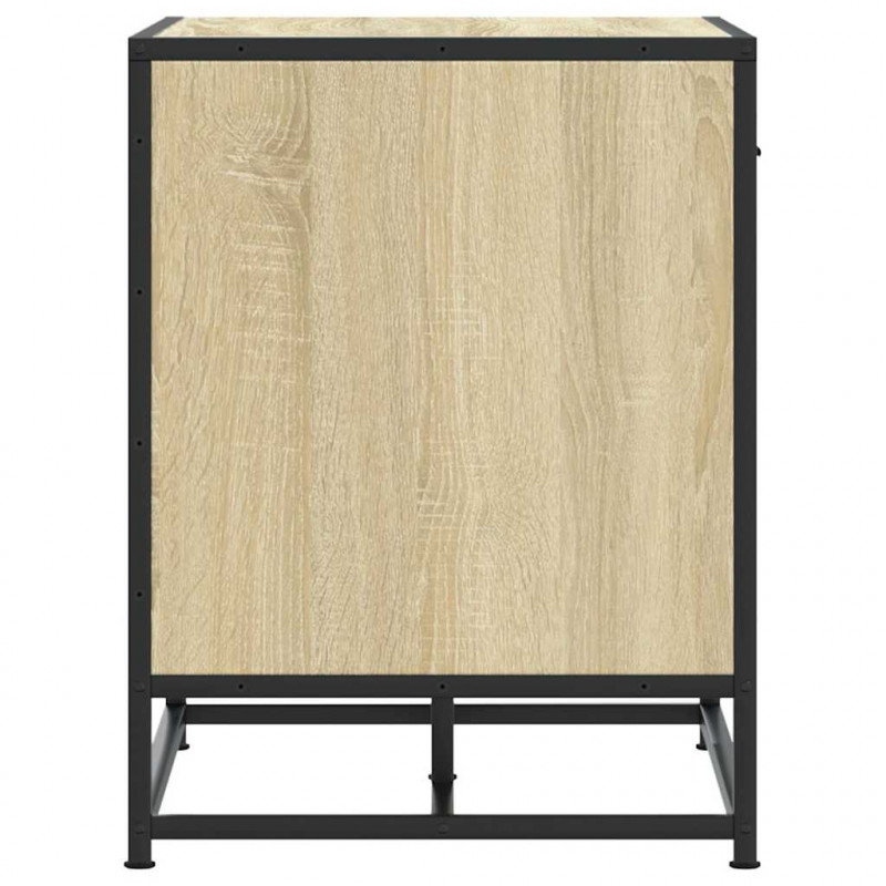 Ławka na buty Sonoma Oak 60x40x53,5 cm Drewno klejone i metal