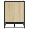 Ławka na buty Sonoma Oak 60x40x53,5 cm Drewno klejone i metal