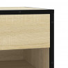 Ławka na buty Sonoma Oak 60x40x53,5 cm Drewno klejone i metal