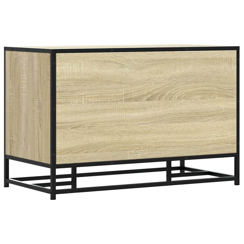 Ławka na buty Sonoma Oak 80x40x53,5 cm Drewno klejone i metal