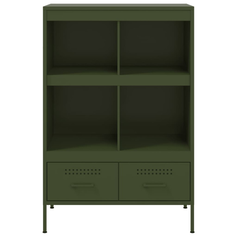 Szafka, oliwkowa, 68x39x101,5 cm, stal