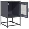Szafka nocna Antracyt 36x39x60,5 cm Stal walcowana na zimno