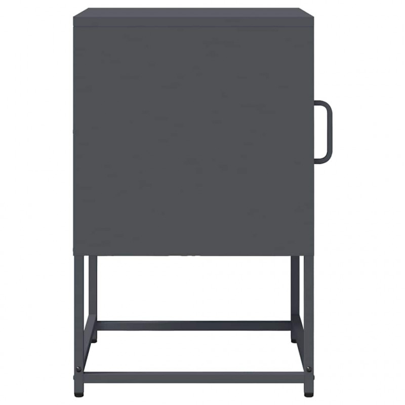 Szafka nocna Antracyt 36x39x60,5 cm Stal walcowana na zimno