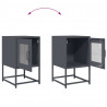 Szafka nocna Antracyt 36x39x60,5 cm Stal walcowana na zimno