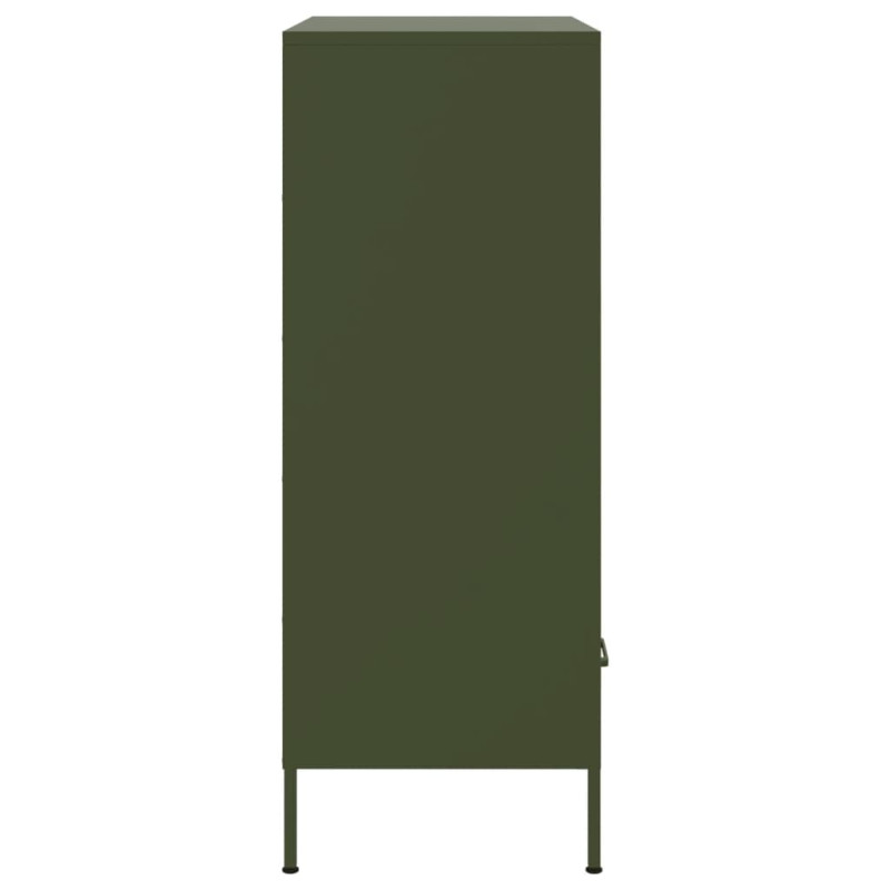 Szafka, oliwkowa, 68x39x101,5 cm, stal