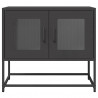 Szafka RTV, czarna, 68x39x60,5 cm, stal walcowana na zimno