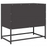 Szafka RTV, czarna, 68x39x60,5 cm, stal walcowana na zimno