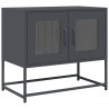 Szafka RTV, czarna, 68x39x60,5 cm, stal walcowana na zimno