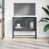 Szafka RTV, czarna, 68x39x60,5 cm, stal walcowana na zimno
