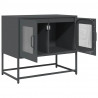 Szafka RTV, czarna, 68x39x60,5 cm, stal walcowana na zimno