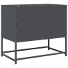 Szafka RTV, czarna, 68x39x60,5 cm, stal walcowana na zimno