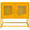Szafka RTV, musztardowa, 68x39x60,5 cm, stal walcowana na zimno