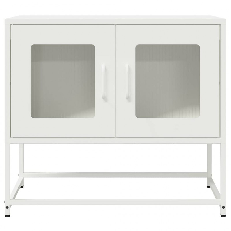 Szafka RTV, biała, 68x39x60,5 cm, stal walcowana na zimno