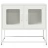 Szafka RTV, biała, 68x39x60,5 cm, stal walcowana na zimno