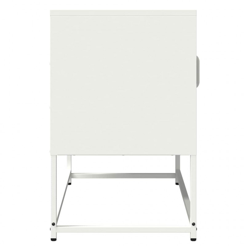 Szafka RTV, biała, 68x39x60,5 cm, stal walcowana na zimno