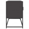 Szafka RTV, czarna, 100,5x39x60,5 cm, stal walcowana na zimno
