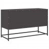 Szafka RTV, czarna, 100,5x39x60,5 cm, stal walcowana na zimno