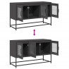 Szafka RTV, czarna, 100,5x39x60,5 cm, stal walcowana na zimno