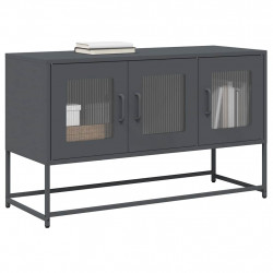 Szafka RTV, antracyt, 100,5x39x60,5 cm, stal walcowana na zimno