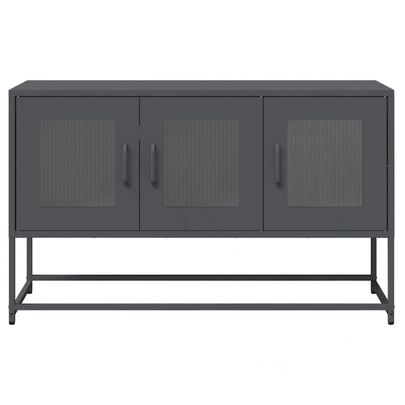 Szafka RTV, antracyt, 100,5x39x60,5 cm, stal walcowana na zimno