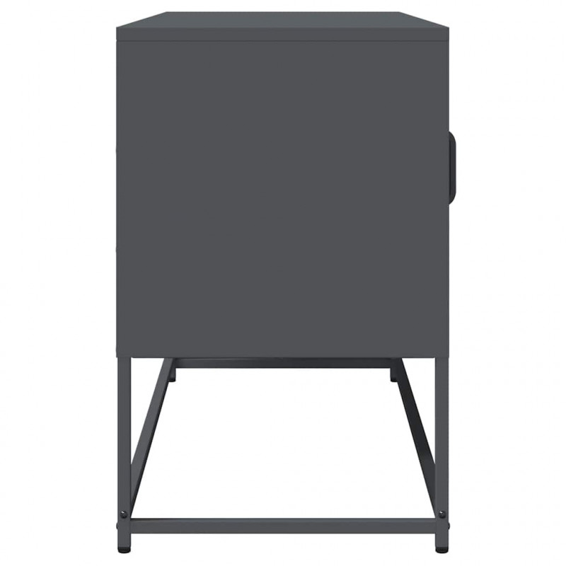 Szafka RTV, antracyt, 100,5x39x60,5 cm, stal walcowana na zimno