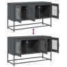 Szafka RTV, antracyt, 100,5x39x60,5 cm, stal walcowana na zimno