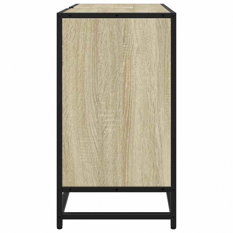 Szafka pod umywalkę łazienkową Sonoma Oak 65x33x60 cm Drewno klejone