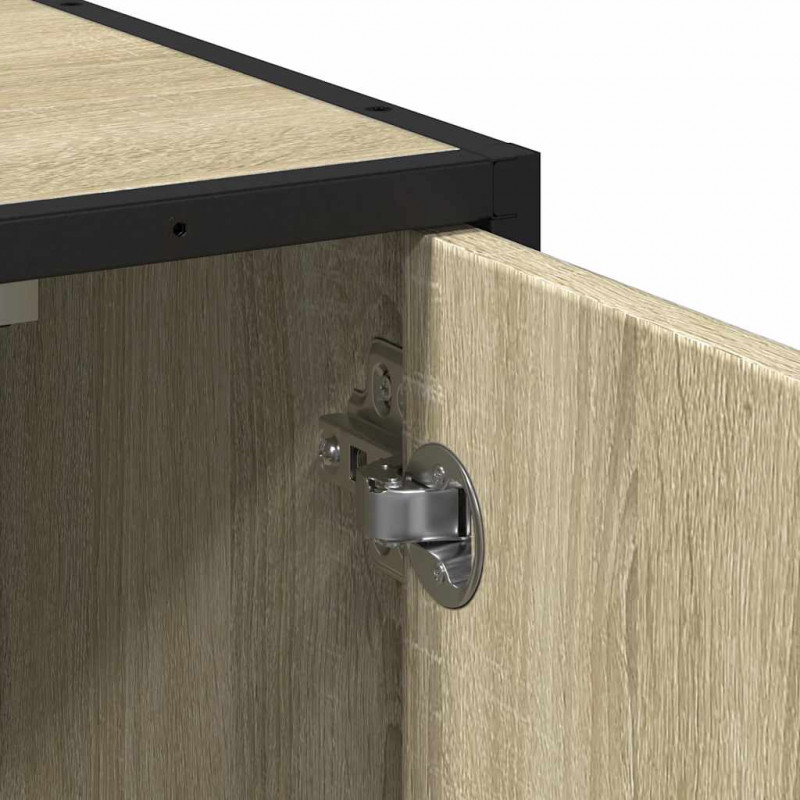 Szafka pod umywalkę łazienkową Sonoma Oak 65x33x60 cm Drewno klejone