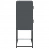 Komoda wysoka Antracyt 68x39x107 cm Stal