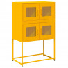 Komoda wysoka Musztardowo-żółta 68x39x107 cm Stal