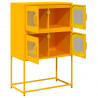 Komoda wysoka Musztardowo-żółta 68x39x107 cm Stal
