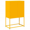 Komoda wysoka Musztardowo-żółta 68x39x107 cm Stal