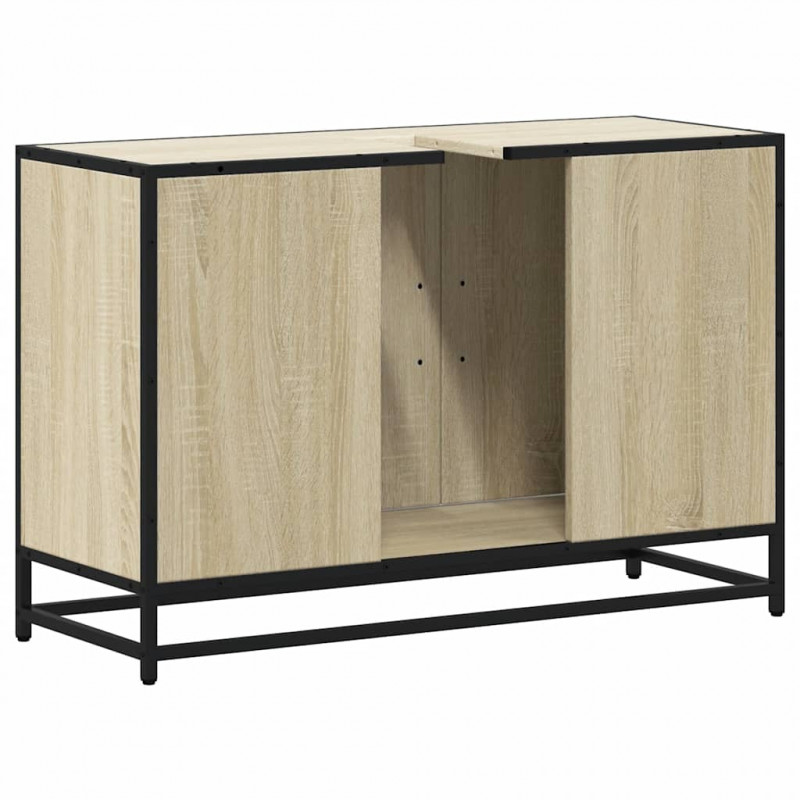 Szafka pod umywalkę łazienkową Sonoma Oak 90x33x60 cm Drewno klejone