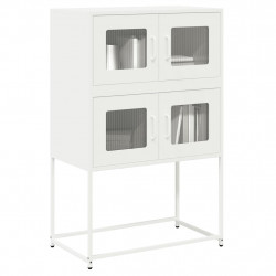 Komoda biała 68x39x107 cm stal