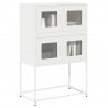 Komoda biała 68x39x107 cm stal