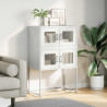 Komoda biała 68x39x107 cm stal