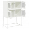 Komoda biała 68x39x107 cm stal