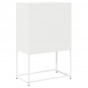 Komoda biała 68x39x107 cm stal