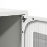 Komoda biała 68x39x107 cm stal