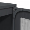 Komoda wysoka Antracyt 68x39x123 cm Stal