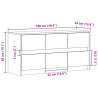 Szafka TV z LED, biała, 100x34x50 cm, materiał drewnopochodny