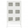 Komoda biała 68x39x123 cm stal